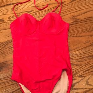 Jcrew Red one piece size 8